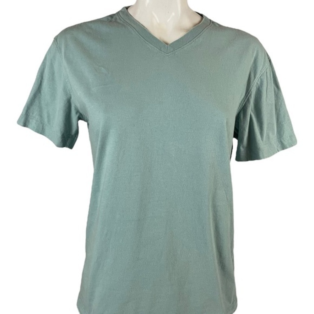American Giant Men's 100% Cotton V Neck T-shirt Made in USA Size Small Wsh